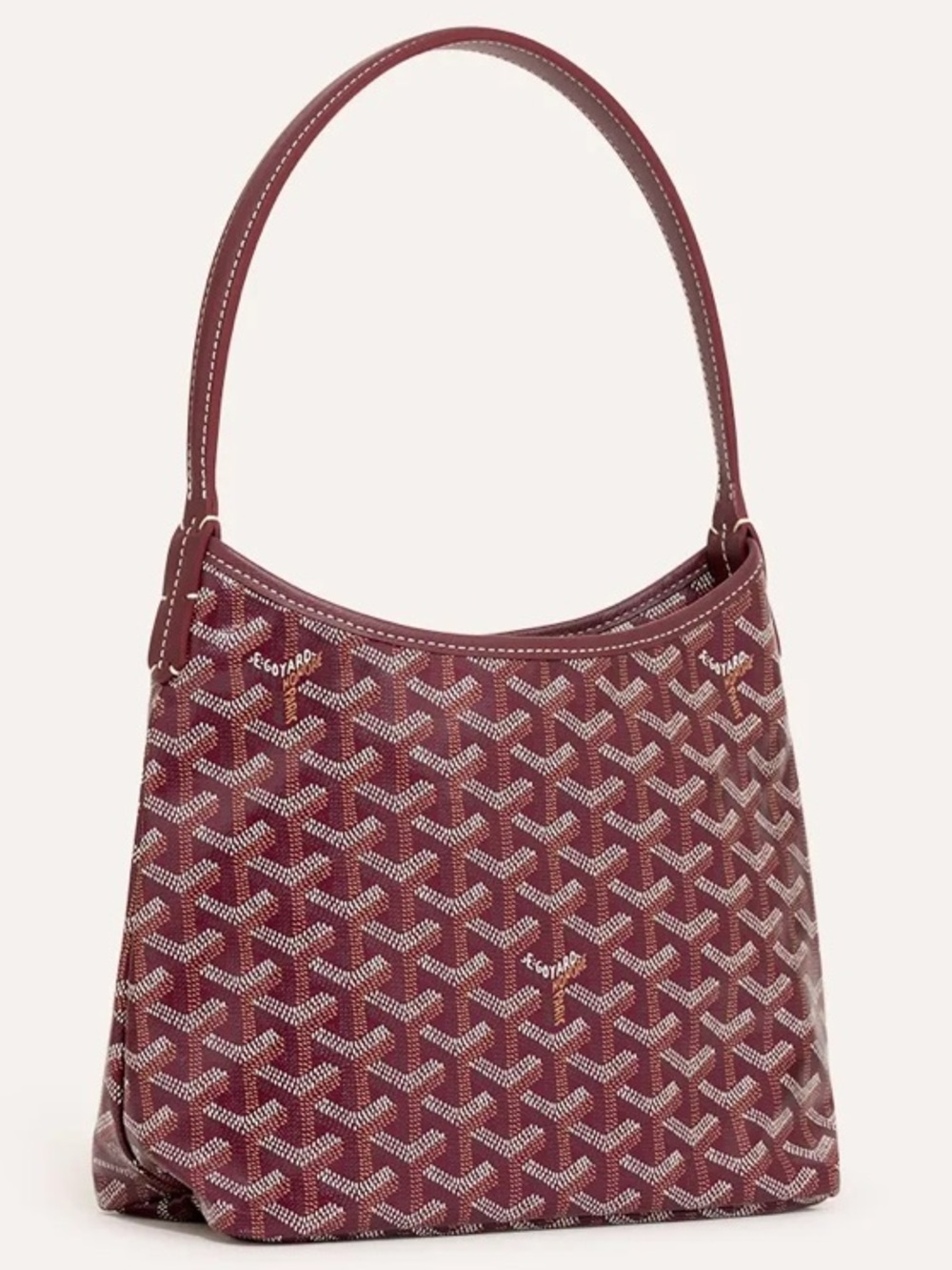 Goyard Mini Boheme Hobo Burgundy Authentic NWT - Picture 2 of 16